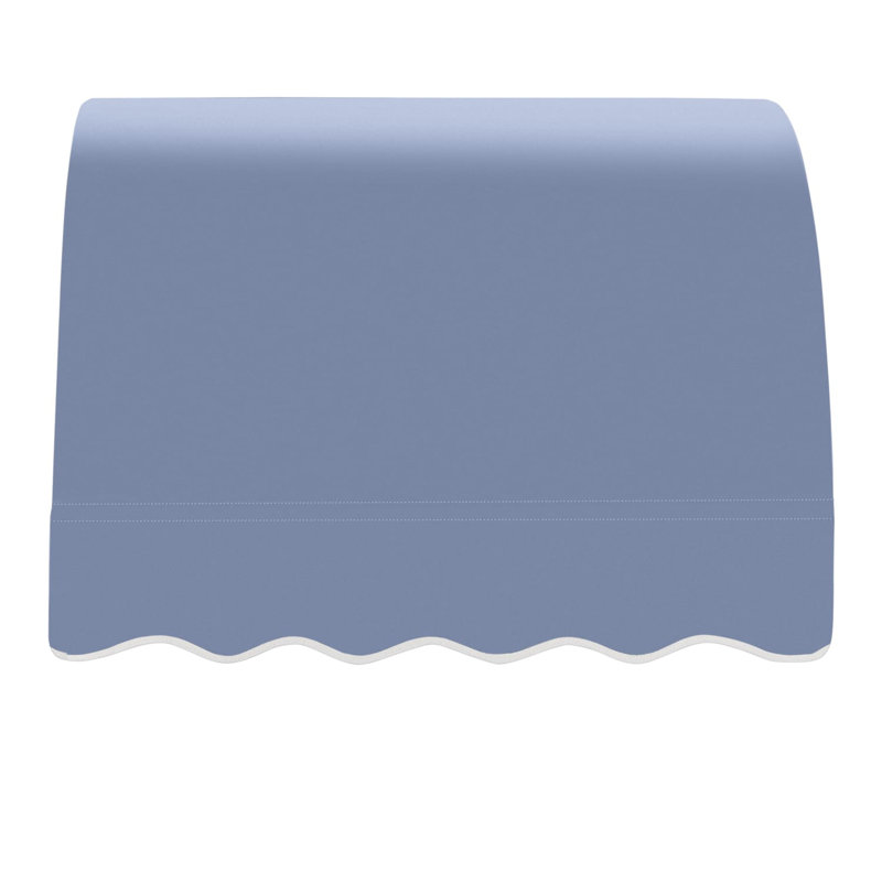 Awntech Savannah Acrylic Fabric Fixed Awning, Dusty Blue, 44" H x 52.5" W x 36" D