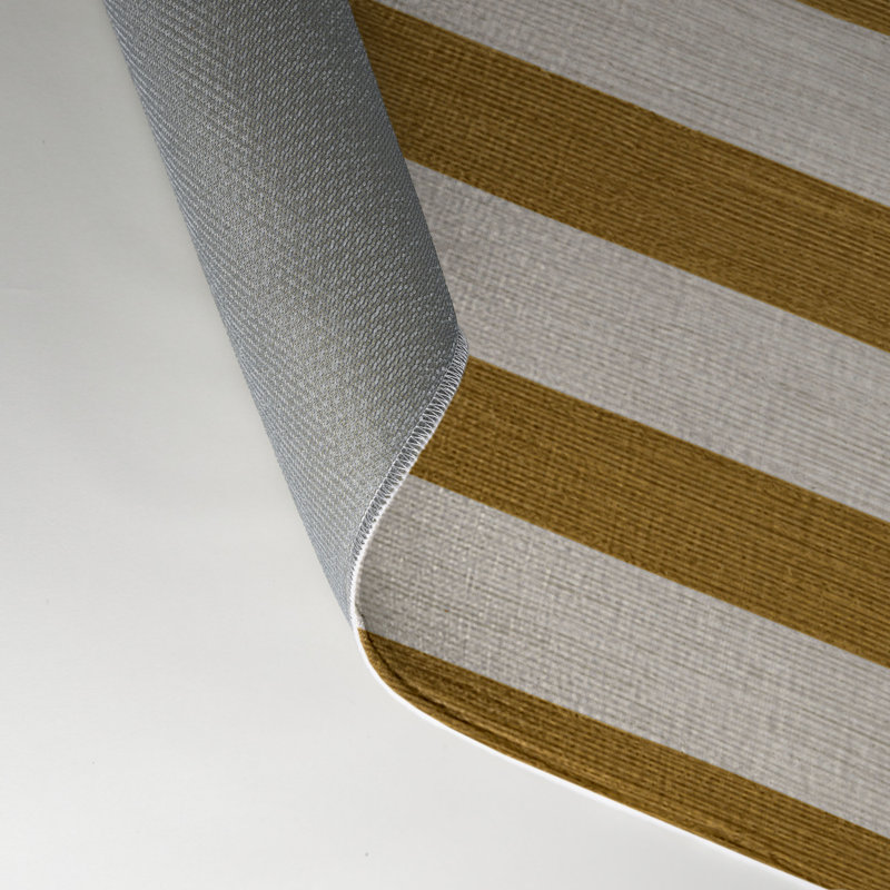 Tapis intérieur / extérieur beige HorizontalStripes, Rectangle 9 pi x 12 pi