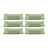 Glass Dinnerware 4.25" x 2.5" x h:0.5" 1 oz. Rectangular  Glass Ramekin (Set of 6)