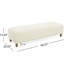 Repose-pieds confortable, blanc