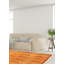 Tapis décoratif en laine noué à la main de conception unique noué à la main new age de style persan 18/20 jaune 4 pi 11 po x 5 pi