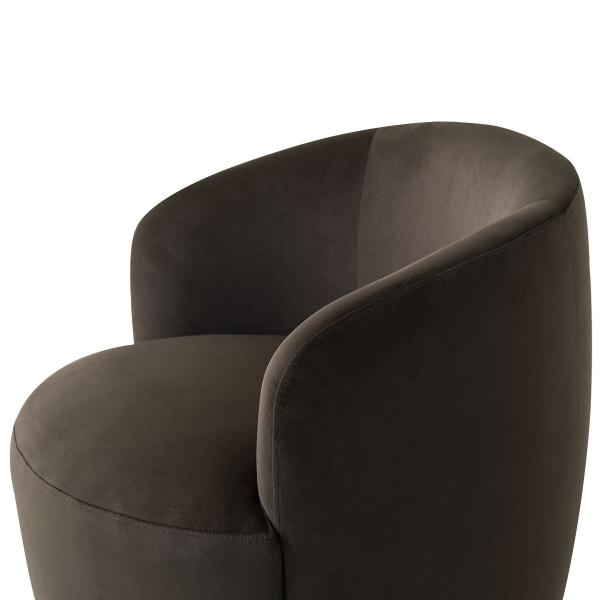 27" Wide Velvet Swivel Barrel Accent Chair (Set Of 2)