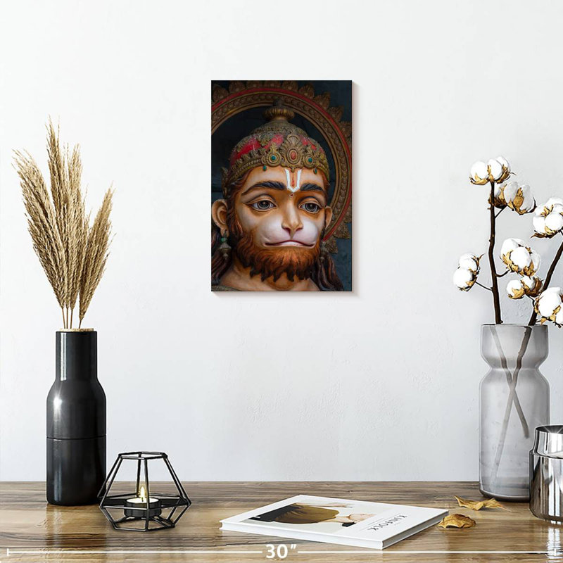 Adol dieu indou Hanuman Idol, H 12 po x l 8 po