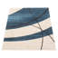 Tapis abstrait bleu / crème / brun foncé Saliha-846740553
