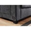 Canapé modulaire moderne en chenille gris Trey avec dossier ajustable