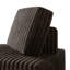 Ensemble 6 pièces de chaise modulaire en velours brun et coin-1217344238