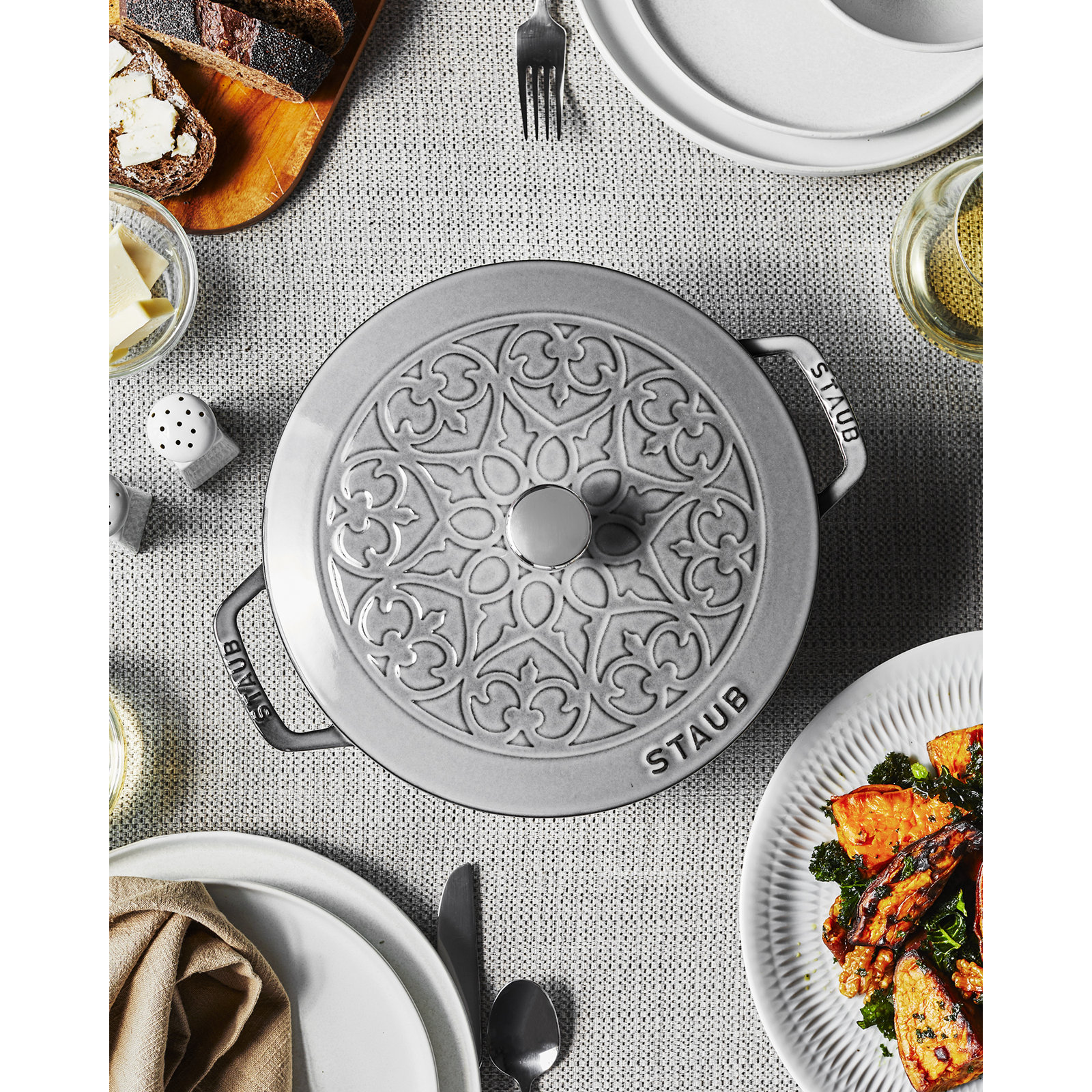 Enameled Cast Iron Braiser, Graphite Gray