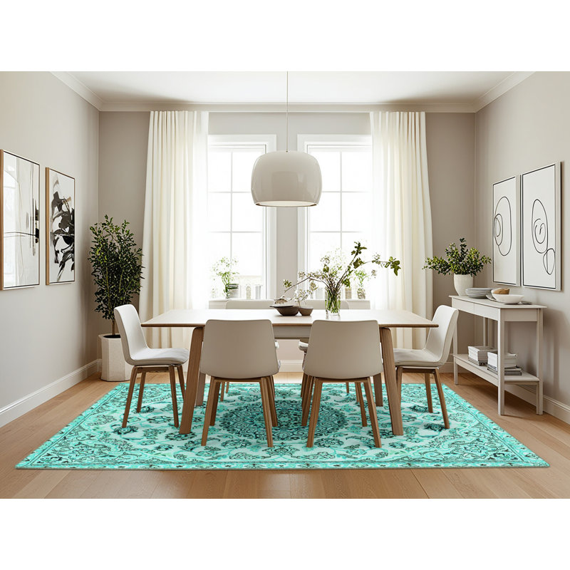 Tapis oriental bleu Markiewicz, Rectangle 7 pi x 10 pi