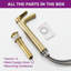 Single-Hole Single-handle Bathroom Faucet with Drain Assembly-87393557