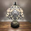 Lampe de table en verre coloré de style baroque lavande Simoniff Tiffany H 14 po x l 10 po-1681814617