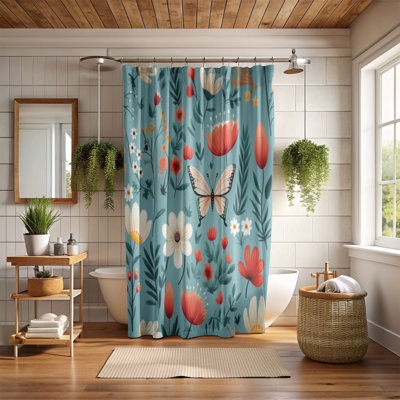Flower Fantasy - Rideau de douche Premium