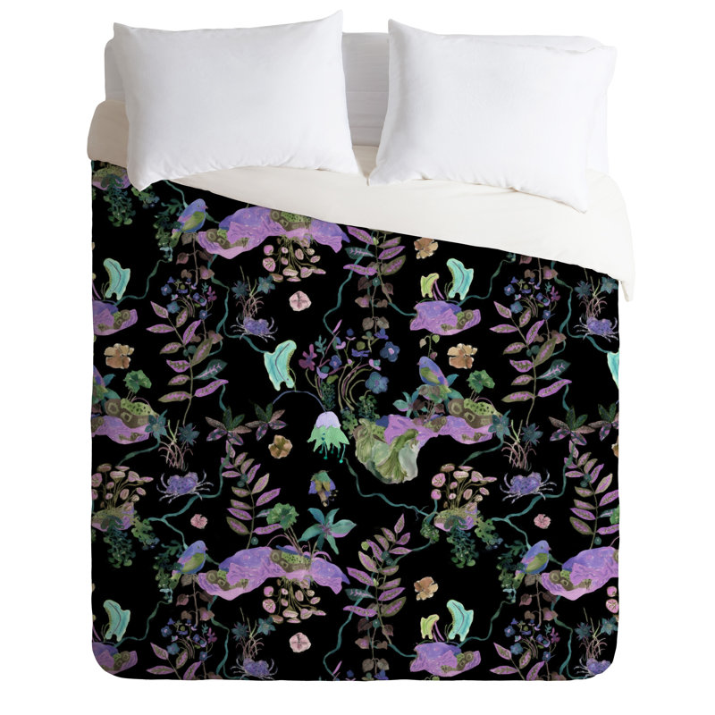 Rachelle Roberts Polyester Floral Duvet Cover, Twin/Twin XL Duvet Cover + 1 Standard Sham