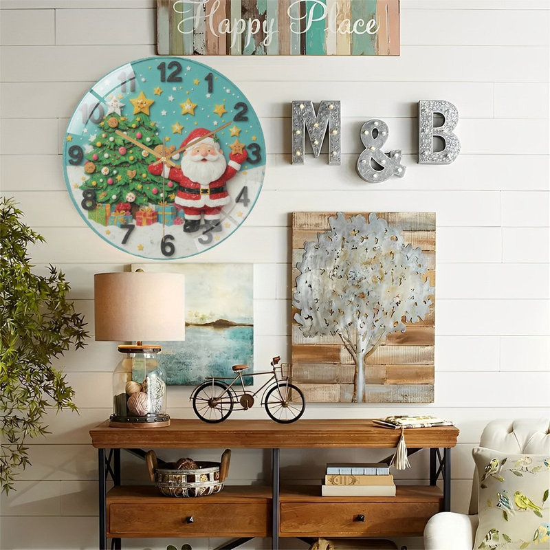 Horloge murale de Noël 12 pi