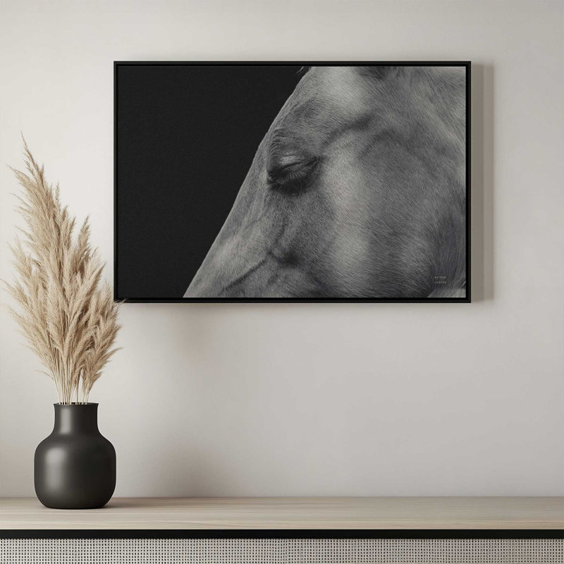 «Rest» par Nathan Larson, reproduction d'art, 36 W x 24 H, Tan, Framed Canvas