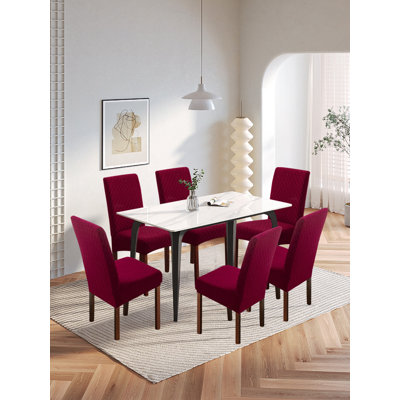 Housse de chaise de salle à manger, housse de chaise imperméable, ensemble de 6