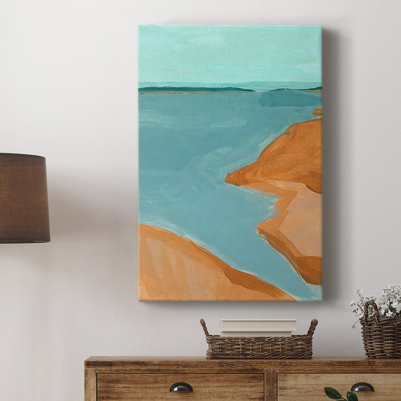 «Out On The Sandbar I», reproduction encadrée de qualité supérieure - prête à être accrochée, H 60 po x l 40 po x P 1 po
