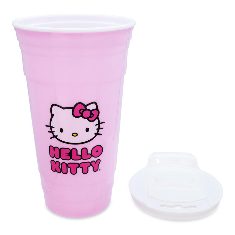 Hello Kitty 14oz Plastic Snow Globe Tumbler - Silver Buffalo - Crown Office  Supplies