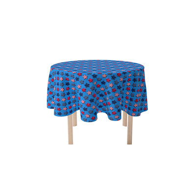 Resto Geometric Round Independence Day Tablecloth