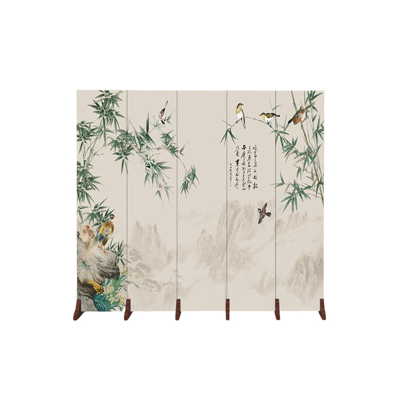 Wooden Rectangular Foldable Room Divider