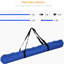Ensemble 4 pièces de dressage d'agilité pour chien avec barres de saut réglables, barre inférieure fixe et sac de transport pour le jeu en plein air, bleu, hauteur de l'ensemble de 10,03 lb, sur toute surface, dimensions de L 39 po