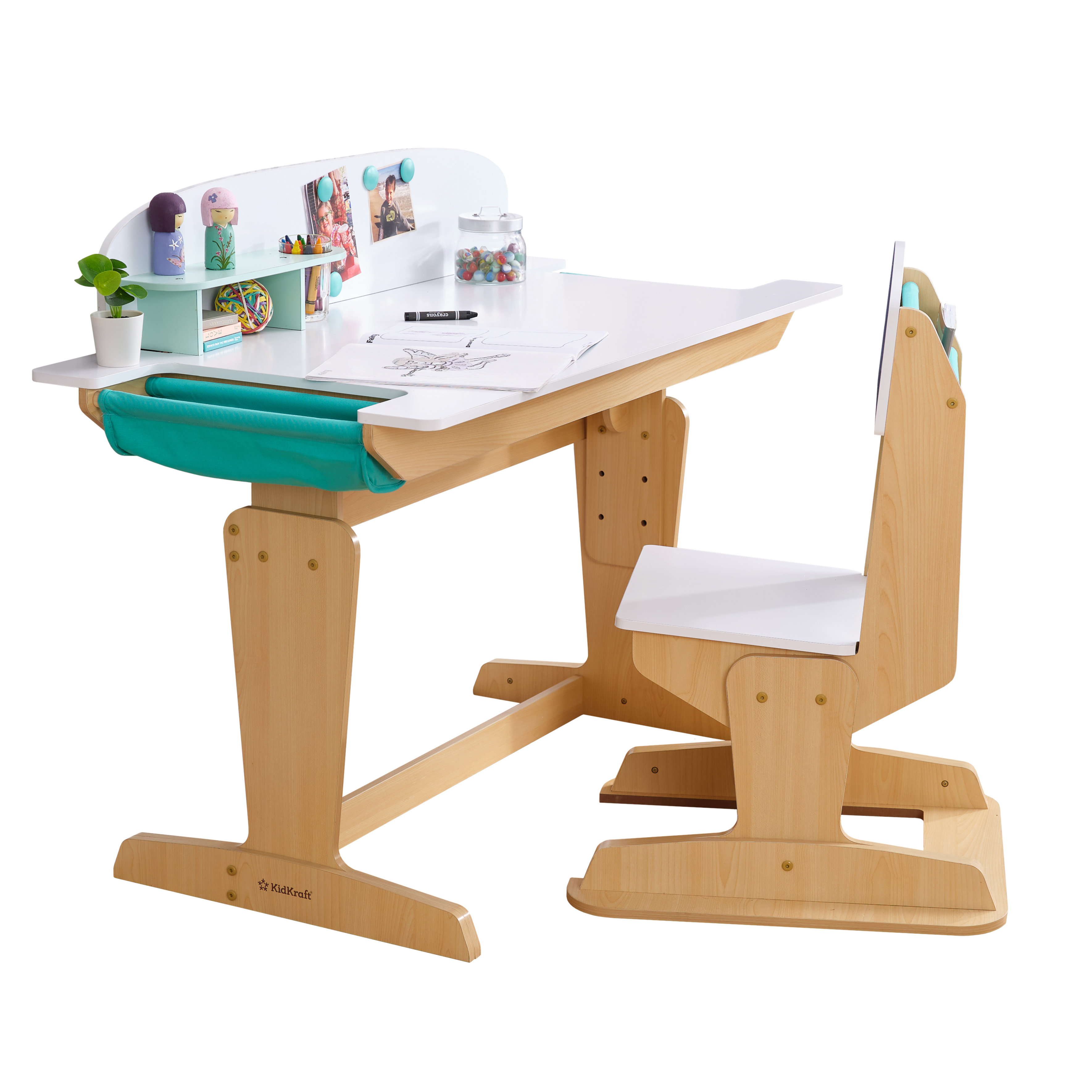 Guidecraft Dahlia Desk and Chair Set Kids Workstation & Reviews