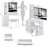 Quin Makeup Vanity with Sliding Mirror, Stool & Multi-Purpose Storage