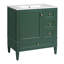 Meuble-lavabo de salle de bain 30 po avec lavabo en céramique, meuble-lavabo moderne avec cadre à 3 tiroirs