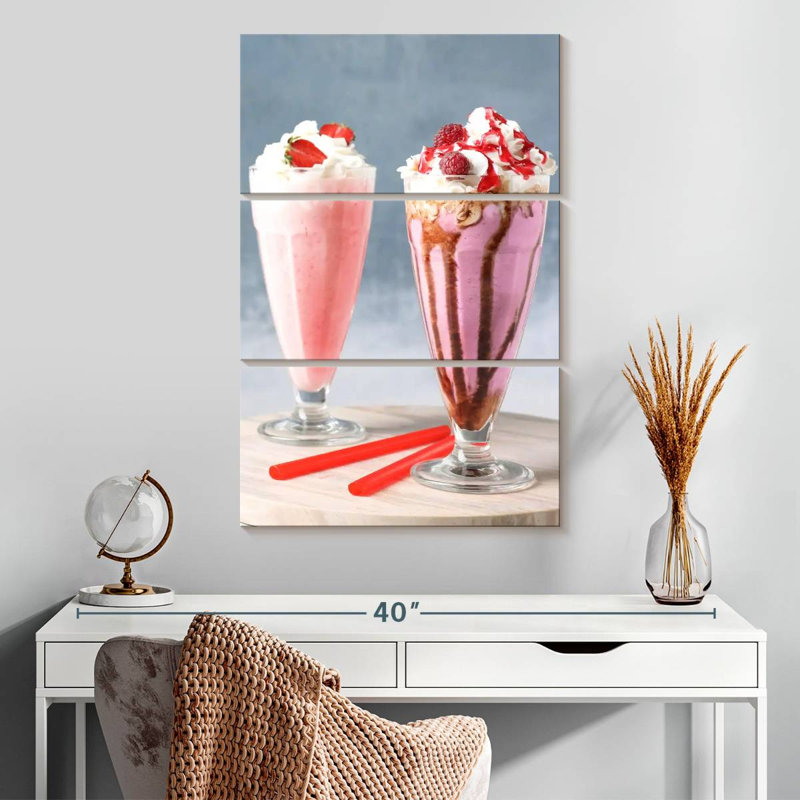 Lait frappé aux baies roses Yarlin, H 32 po x l 20 po