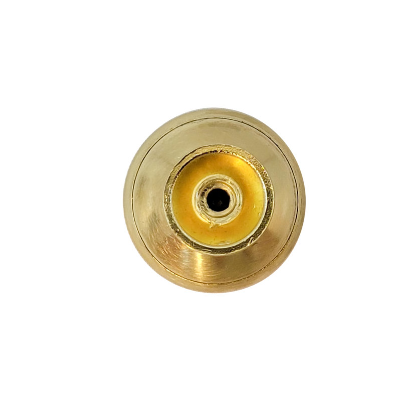 Satin Brass Round Knob with Mounting Hardware