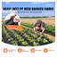 Tissu paysager tissé robuste pour barrière contre les mauvaises herbes - Toile de sol noire de qualité professionnelle avec lignes de guidage vertes pour le jardin et l'utilisation commerciale