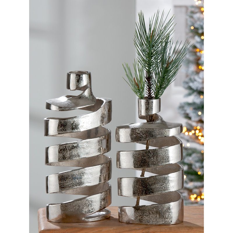 Tameem Aluminum Decorative Bottle, 35.5cm H x 18cm W x 11.5cm D