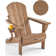 3 Pieces HDPE Folding Adirondack Seating Group With Table