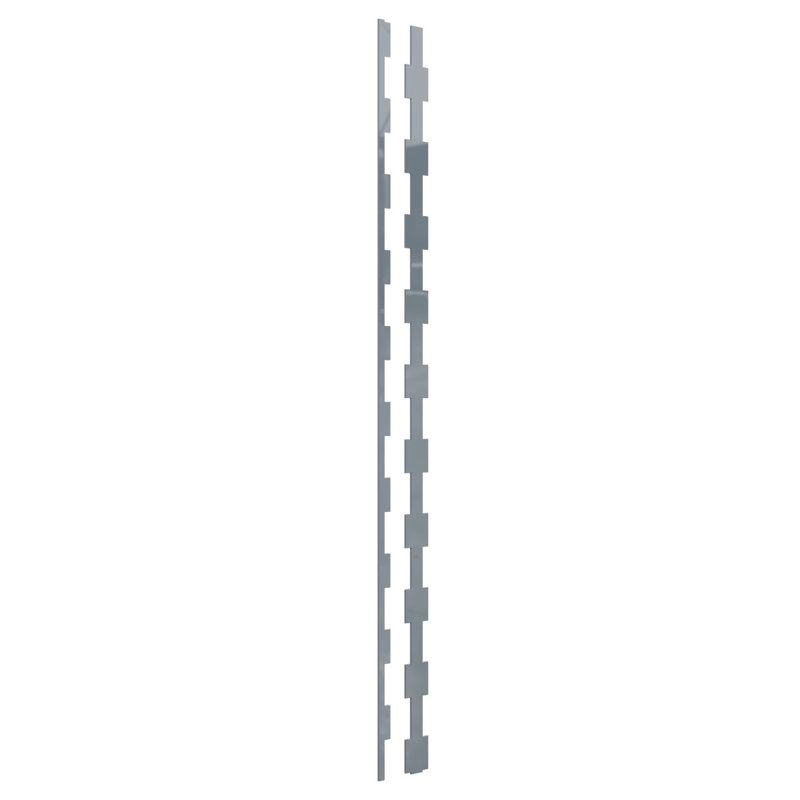 Ensemble de 30 panneaux muraux Midland, H 47 po x l 2 po, Gris foncé