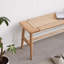 Banc en bois de chêne naturel tissé-1528430175