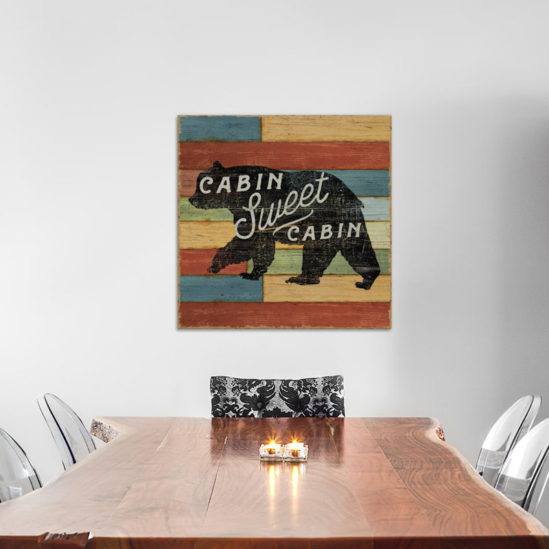 Lake Lodge IV, impression sur toile tendue, H 18 po x l 18 po x P 1,5 po, Toile avec cadre noir, Pas de tapis