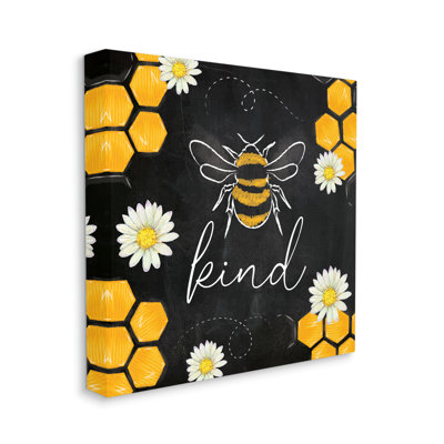 «Bee Kind Honeycomb» par ND Art - impression