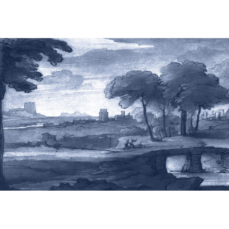 «Pastoral Toile IV», peinture sur toile, H 12 po x l 18 po