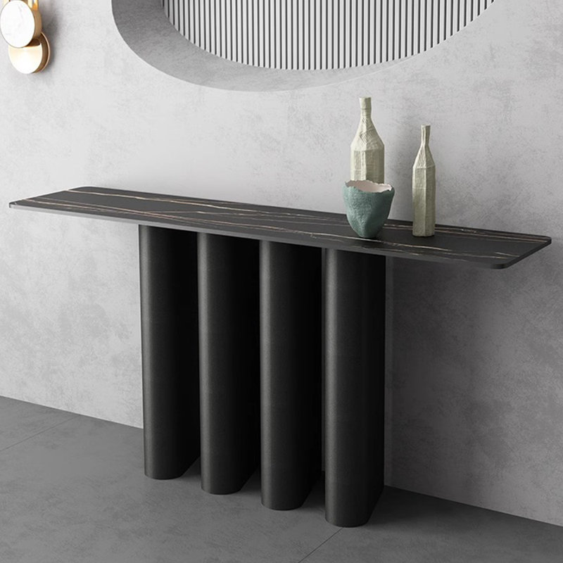 Console italienne de luxe à lumière minimaliste italienne., H 31,5 po x l 78,7 po x P 15,7 po