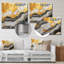 Or et gris abstrait marbre mirage II - décoration murale en marbre-1649072364
