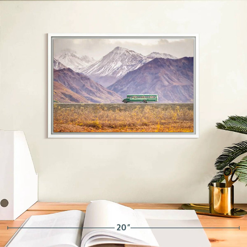 Denali Bus, Cadre flottant blanc, 13 po x 9 po