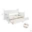 Lit de jour simple en bois avec lit gigogne simple