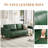3-Seater Sofa Couch, 83" Wide Faux Leather Sofa Couch with Spring Cushion, Modern Sofa with Deep Seats and 2 Removable Back Cushions-1993659725