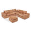 Canapé modulaire en forme de L de 107 pouces avec repose-pieds mobile, confort en forme de nuage, conception modulaire et coussins amovibles pour un aménagement de salon personnalisé.-726760187