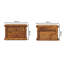 44cm W Solid Wood Bedside Table