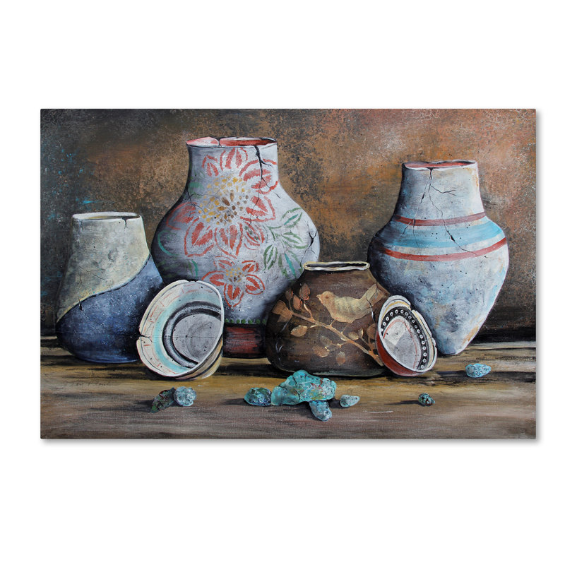 « argile potter still life », impression sur toile tendue, H 22 po x l 32 po