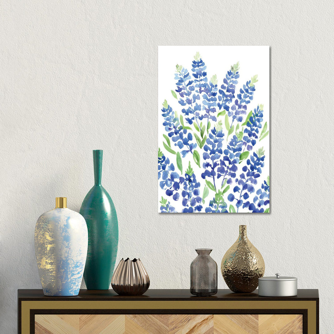 Bouquet Of Texas Bluebonnets von Blursbyai - No Frame Gallery-Wrapped Canvas Giclée on Canvas