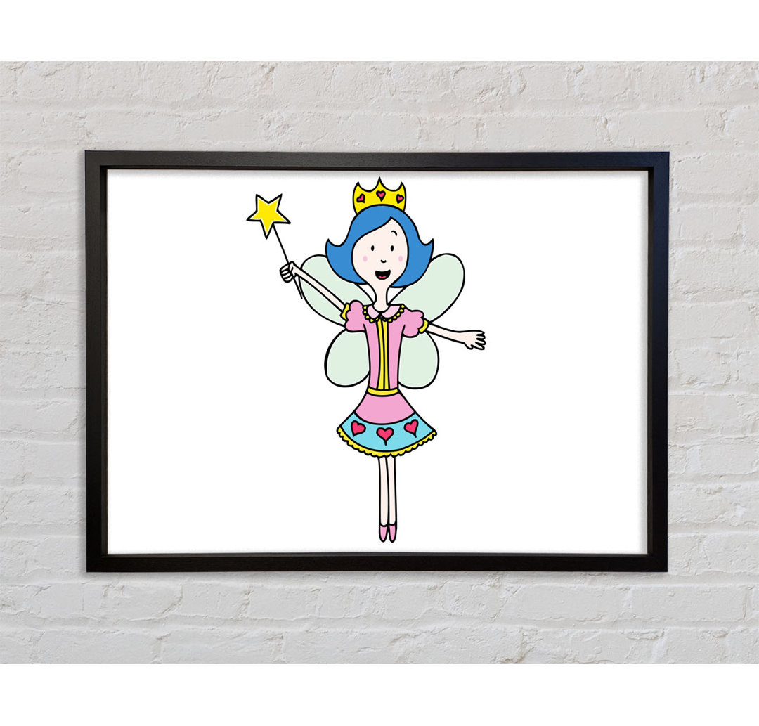 Fairy Princess White - Einzelner Bilderrahmen Kunstdrucke auf Leinwand