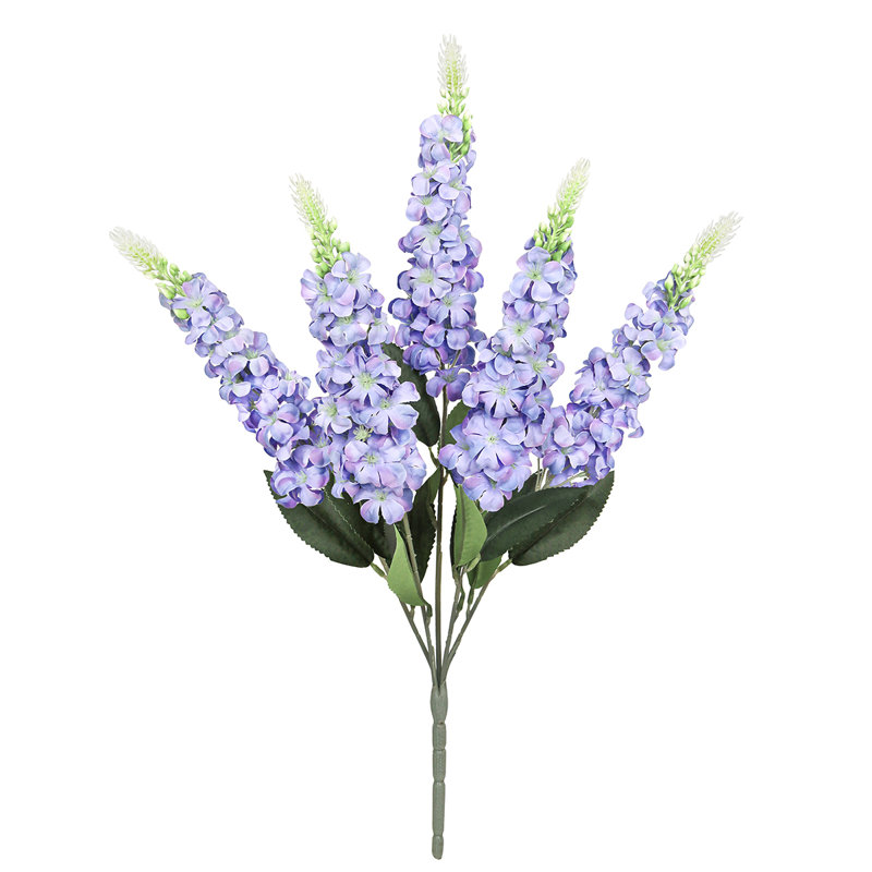 Bouquet de tiges de fleurs artificielles, Pervenche