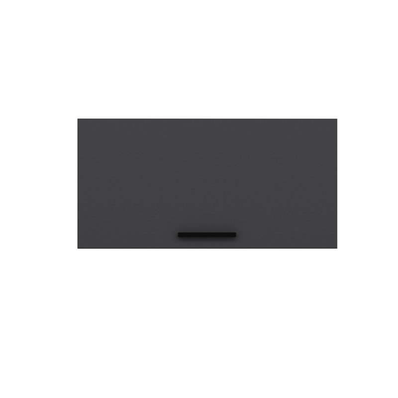Armoire murale moderne Wesa, couleur anthracite, 53,2 po x 17,7 po x 21,3 po | 100% panneau de particules enduit de mélamine, épaisseur: 0,7 pouce | Fixable au mur avec de nombreuses tablettes, une solution de rangement élégante pour n'importe quelle pièce