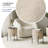 Modern Round Boucle Ottoman With Storage-169935288